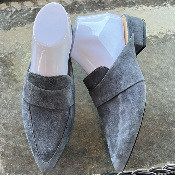 Cole Haan Marlee Mule Loafers Women’s Size 8 Gray Suede Pointed Toe Flats - Picture 3 of 8